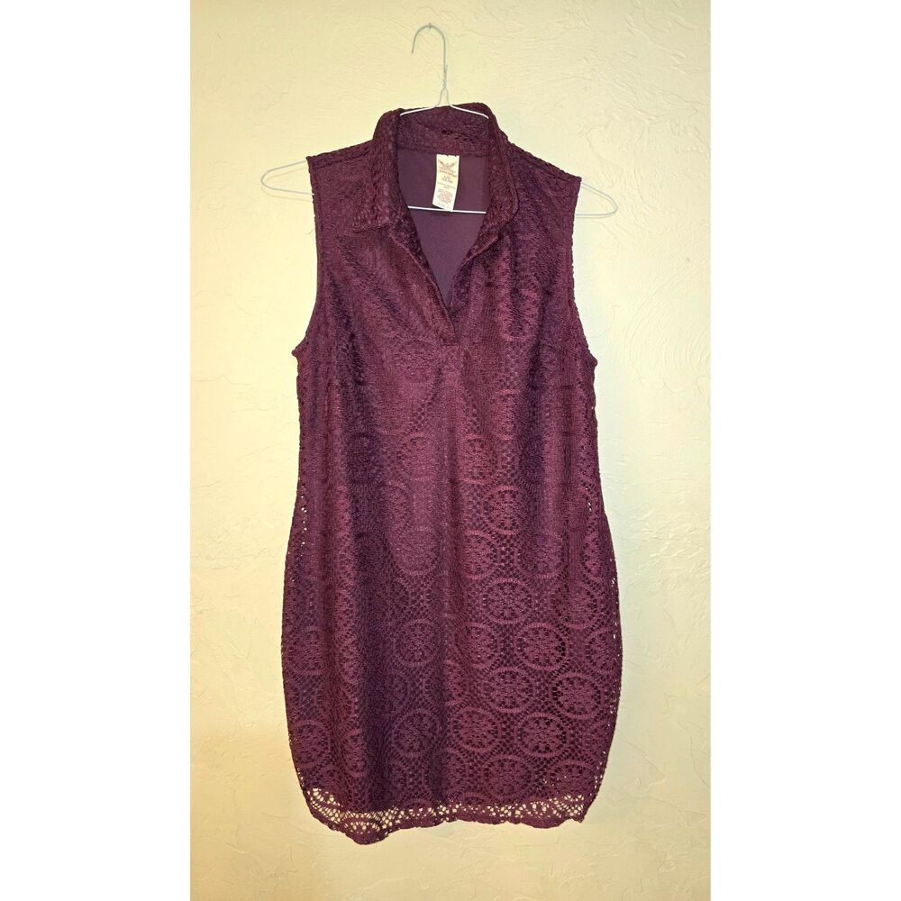 Purple Floral Lace Dress size 12/14